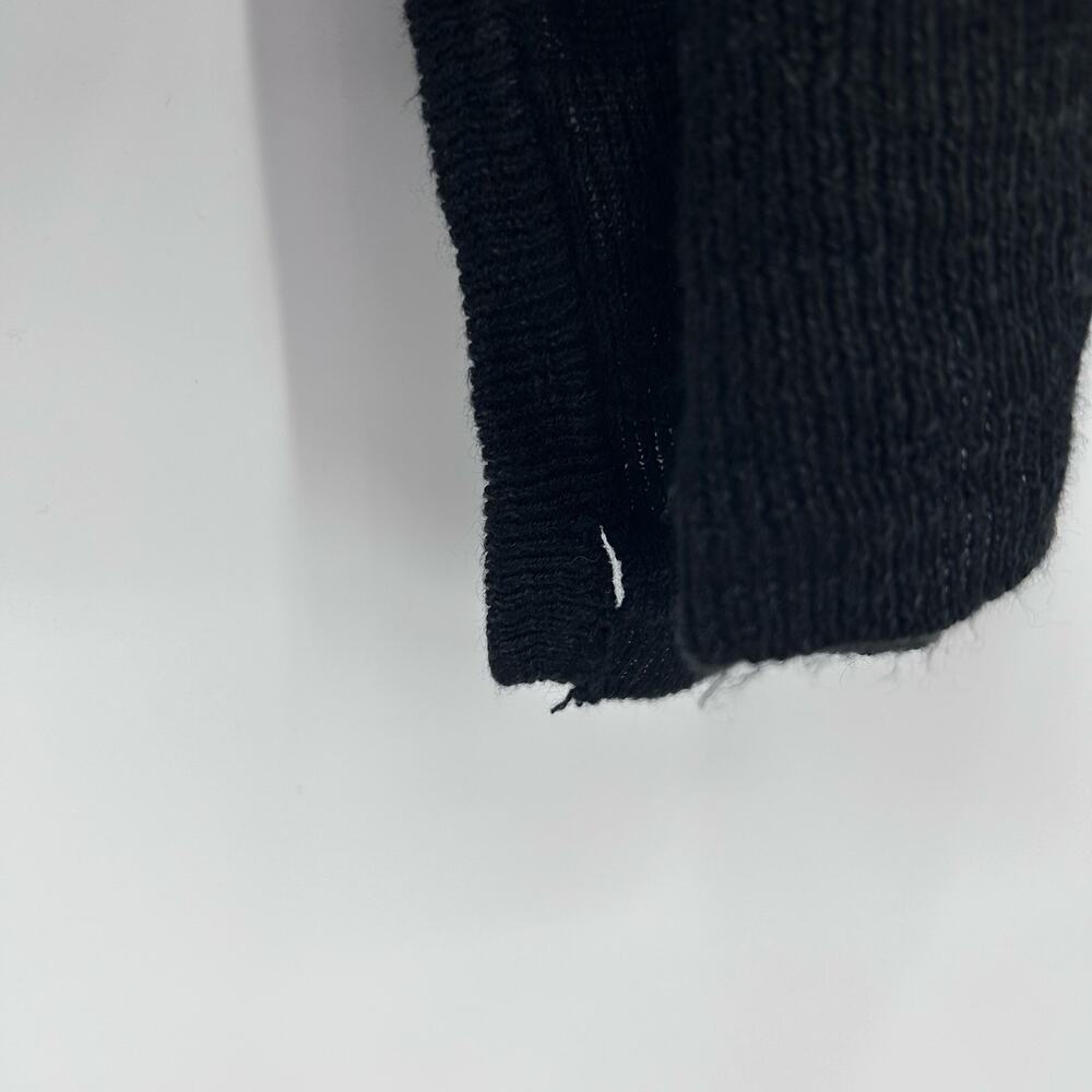 Banana Republic Black Drape Front Linen Blend  Lightweight Sweater Womens XL - Picture 11 of 11